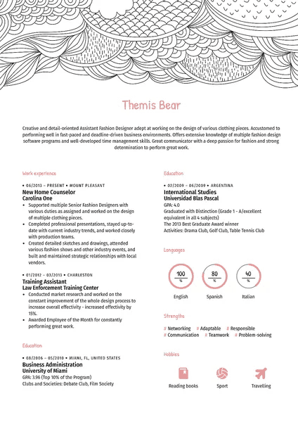 Resume example 3